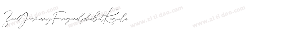 ZoeGermanyFingeralphabetRegular-mpvP字体转换