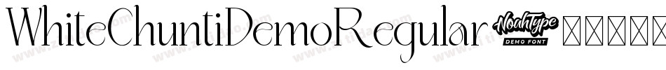 WhiteChuntiDemoRegular字体转换