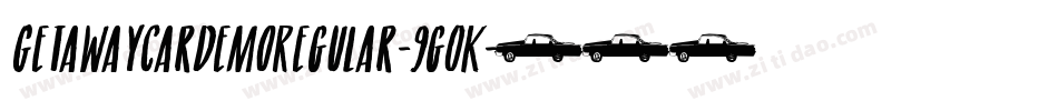 GetawayCarDemoRegular-9g0K字体转换