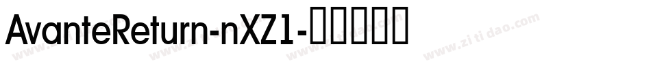 AvanteReturn-nXZ1字体转换