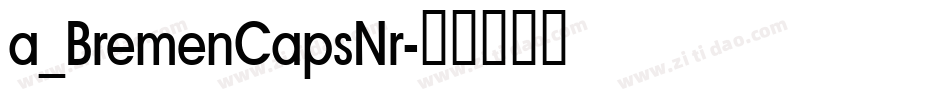 a_BremenCapsNr字体转换