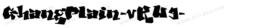 GhangPlain-vKW9字体转换