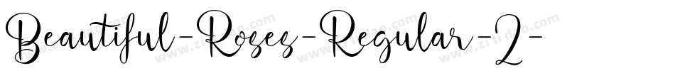 Beautiful-Roses-Regular-2字体转换