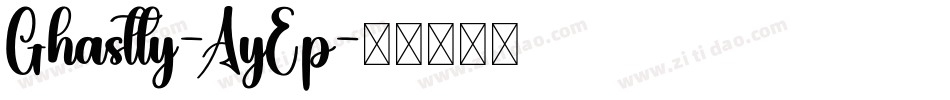 Ghastly-AyEp字体转换