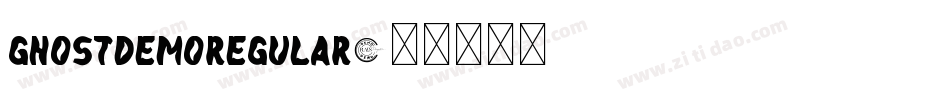 GhostDemoRegular字体转换
