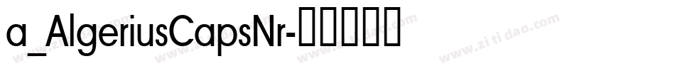 a_AlgeriusCapsNr字体转换