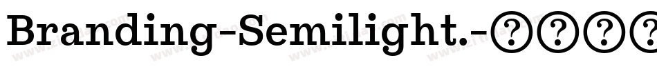 Branding-Semilight.字体转换