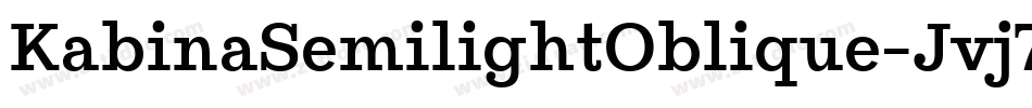 KabinaSemilightOblique-Jvj7字体转换