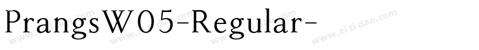 PrangsW05-Regular字体转换