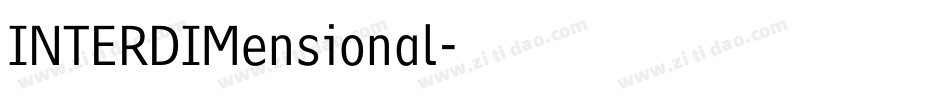 INTERDIMensional字体转换