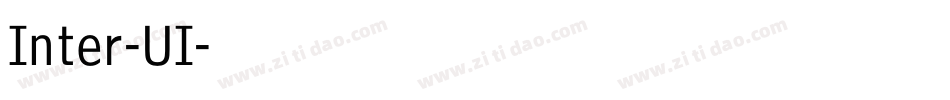 Inter-UI字体转换