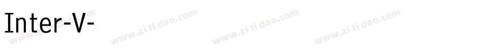 Inter-V字体转换