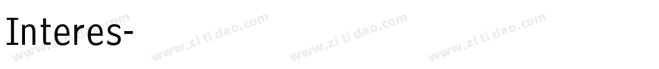 Interes字体转换