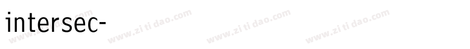intersec字体转换