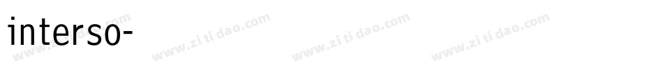 interso字体转换