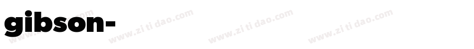 gibson字体转换