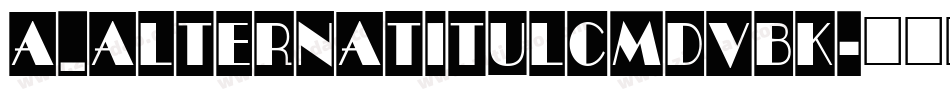 a_AlternaTitulCmDvBk字体转换