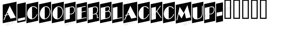 a_CooperBlackCmUp字体转换