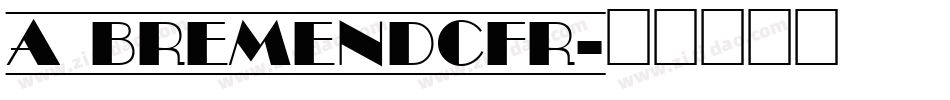 a_BremenDcFr字体转换