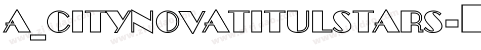 a_CityNovaTitulStars字体转换