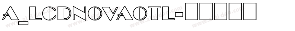 a_LCDNovaOtl字体转换