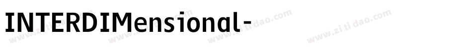 INTERDIMensional字体转换