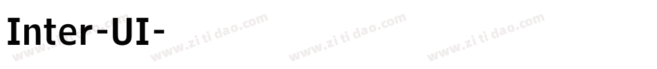 Inter-UI字体转换