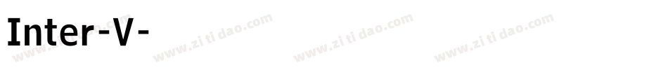 Inter-V字体转换