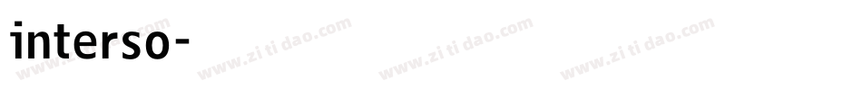 interso字体转换