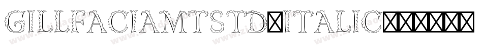 GillFaciaMTStd-Italic字体转换