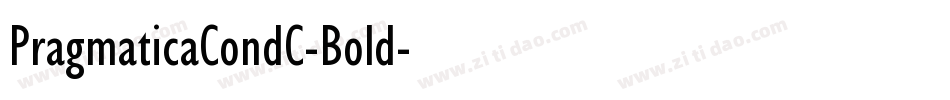 PragmaticaCondC-Bold字体转换
