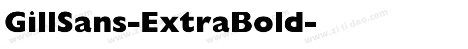 GillSans-ExtraBold字体转换
