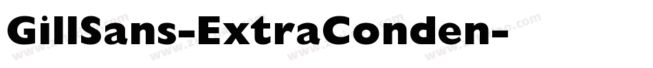 GillSans-ExtraConden字体转换