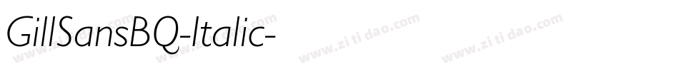 GillSansBQ-Italic字体转换