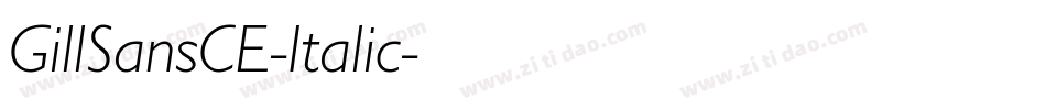 GillSansCE-Italic字体转换