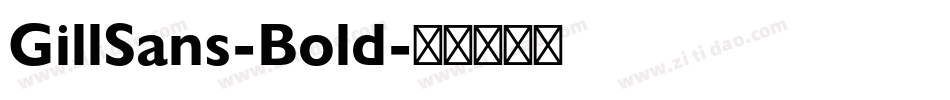 GillSans-Bold字体转换