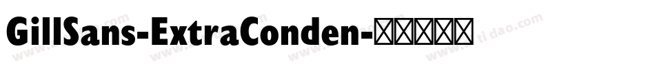 GillSans-ExtraConden字体转换