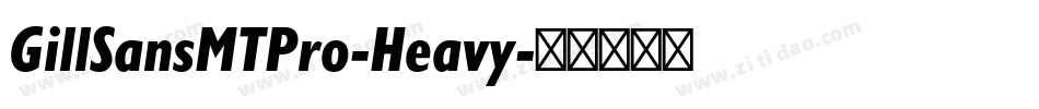GillSansMTPro-Heavy字体转换