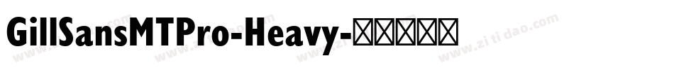 GillSansMTPro-Heavy字体转换