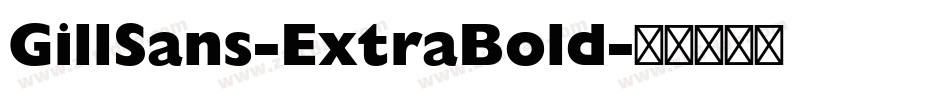 GillSans-ExtraBold字体转换