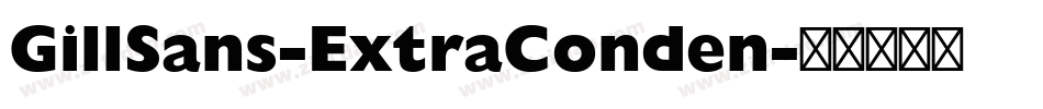 GillSans-ExtraConden字体转换