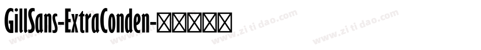 GillSans-ExtraConden字体转换