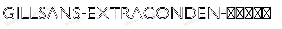 GillSans-ExtraConden字体转换