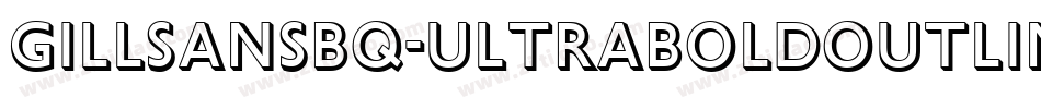 GillSansBQ-UltraBoldOutline字体转换