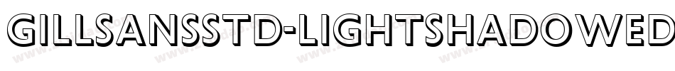 GillSansStd-LightShadowed字体转换