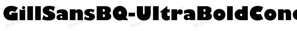 GillSansBQ-UltraBoldCondensed字体转换