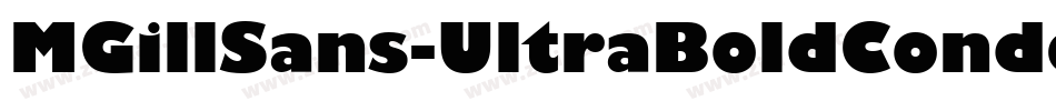 MGillSans-UltraBoldCondensed字体转换