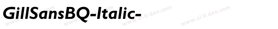 GillSansBQ-Italic字体转换