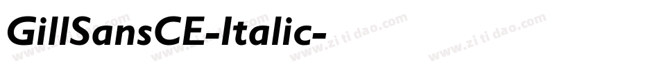 GillSansCE-Italic字体转换