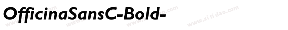 OfficinaSansC-Bold字体转换